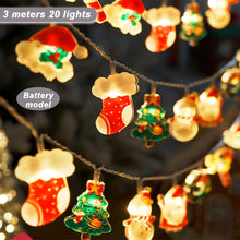 Load image into Gallery viewer, 1.5/3/6m LED Christmas Decoration String Light Santa Claus Christmas Trees Battery USB Copper Wire Lighting for Home Decor

