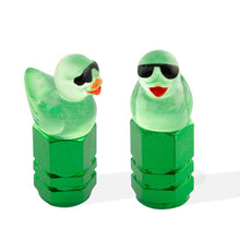 Load image into Gallery viewer, 4Pcs Universal Luminous Duck Shape Dustproof Tire Wheel Stem Valve Caps for Motorcycle Car Auto Bike Car Styling Tunning
