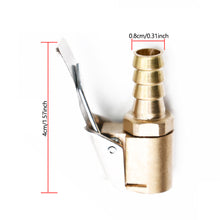 Load image into Gallery viewer, Car Valve Clip 8mm Air Pump Chuck Clip Car Truck Tyre Tire Inflator Pump Valve Connector Car Open Brass Auto Repair Tool
