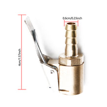 Load image into Gallery viewer, Car Valve Clip 8mm Air Pump Chuck Clip Car Truck Tyre Tire Inflator Pump Valve Connector Car Open Brass Auto Repair Tool
