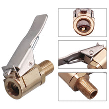 Load image into Gallery viewer, Car Valve Clip 8mm Air Pump Chuck Clip Car Truck Tyre Tire Inflator Pump Valve Connector Car Open Brass Auto Repair Tool
