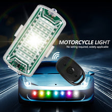 Load image into Gallery viewer, Motorcycle Flash Strobe LED Light Wireless Remote Control RGB Anti-collision Warning Lamp Waterproof For Car Bike
