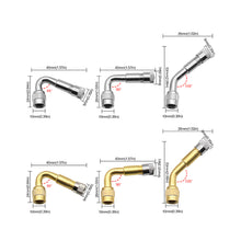 Load image into Gallery viewer, 45/90/135 Degree Angle Brass Motorcycle Bent Valve Adaptor Tyre Tube Valve Extension Adapter for Car Truck Motorcycle Cycling Accessories

