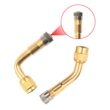 Load image into Gallery viewer, 45/90/135 Degree Angle Brass Motorcycle Bent Valve Adaptor Tyre Tube Valve Extension Adapter for Car Truck Motorcycle Cycling Accessories
