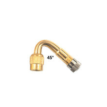 Load image into Gallery viewer, 45/90/135 Degree Angle Brass Motorcycle Bent Valve Adaptor Tyre Tube Valve Extension Adapter for Car Truck Motorcycle Cycling Accessories
