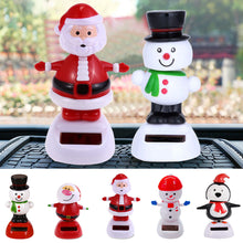 Load image into Gallery viewer, Solar Powered Automatic Swinging Dancing Christmas Doll Toy Car Interior Decorations Styling Home Decoration
