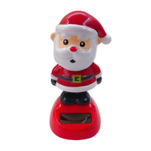 Load image into Gallery viewer, Solar Powered Automatic Swinging Dancing Christmas Doll Toy Car Interior Decorations Styling Home Decoration
