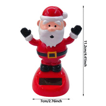 Load image into Gallery viewer, Solar Powered Automatic Swinging Dancing Christmas Doll Toy Car Interior Decorations Styling Home Decoration
