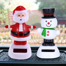 Load image into Gallery viewer, Solar Powered Automatic Swinging Dancing Christmas Doll Toy Car Interior Decorations Styling Home Decoration
