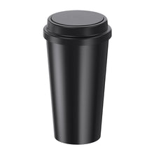 Load image into Gallery viewer, Portable Car Trash Can with Pop-up Lid Round Garbage Bin Auto Interior Waste Storage Cup Holder Trash Container
