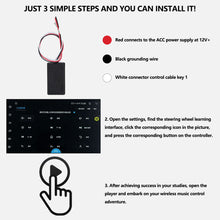 Load image into Gallery viewer, Smart Car Steering Wheel Controller Wireless Control Button 7 Keys LED Intelligent Control Volume Navigation Player With Ambient Light ﻿
