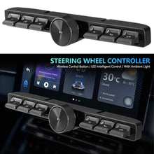 Load image into Gallery viewer, Smart Car Steering Wheel Controller Wireless Control Button 7 Keys LED Intelligent Control Volume Navigation Player With Ambient Light ﻿
