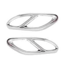 Load image into Gallery viewer, 2Pcs Car Exhaust Tip Muffler Pipe Cover 4 Outlet Tail Pipe Rear Diffuser Cover For Mercedes Benz A/C/E/B/GLC/CLA/CLS Class

