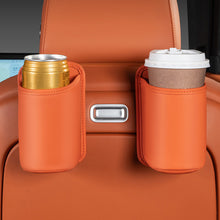 Load image into Gallery viewer, Leather Car Door Water Cup Holder Multi-Function Seat Back Storage Box Beverage &amp; Trash Vehicle Interior
