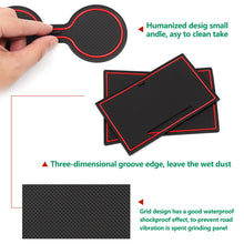 Load image into Gallery viewer, 16PCS Car Anti-Slip Door Slot Gate Slot Pad Mat Cup Groove for Hyundai Kona SX2 Hybrid PHEV 2024 Car Interior Groove Mats Accessories
