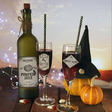 Load image into Gallery viewer, 12Pcs/Pack Halloween Wine Bottle Labels Stickers Terror Skeleton Decorative Stickers for Beer and Beverages
