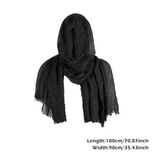 Load image into Gallery viewer, Cosplay Men's Medieval Pirate Retro Hood Scarf Black Coffee Wrap Cloak Renaissance Halloween Masquerade Costume Shoulder Cowl

