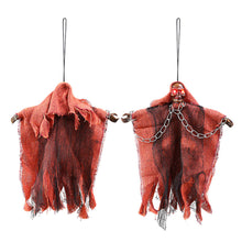 Load image into Gallery viewer, Halloween Hanging Ghost Glow with Scary Laughter Skulls Skeleton Adjustable Arm Ghostr Spooky Secret Room Bar Horror Decorations Props
