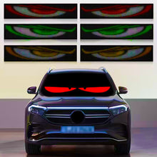 Load image into Gallery viewer, 2Pcs Devil Eyes Light Bluetooth APP Control with Car Charger DIY Programmable Flexible LED Display Scrolling Sign Light for Car Truck Windshield
