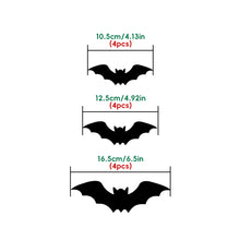Load image into Gallery viewer, Halloween 3D LED Bat Spider Decor Wall Window Atmosphere Scene Setter Bat Spider LED Scary Halloween Party Wall Decoration

