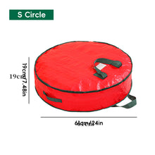Load image into Gallery viewer, Large Capacity Christmas Tree/Decoration/Wreath Storage Bag Round Zipper Dust-Proof Water-Resistant Organizer for Christmas Gift Bag
