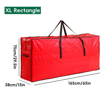 Load image into Gallery viewer, Large Capacity Christmas Tree/Decoration/Wreath Storage Bag Round Zipper Dust-Proof Water-Resistant Organizer for Christmas Gift Bag
