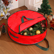 Load image into Gallery viewer, Large Capacity Christmas Tree/Decoration/Wreath Storage Bag Round Zipper Dust-Proof Water-Resistant Organizer for Christmas Gift Bag
