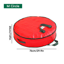 Load image into Gallery viewer, Large Capacity Christmas Tree/Decoration/Wreath Storage Bag Round Zipper Dust-Proof Water-Resistant Organizer for Christmas Gift Bag
