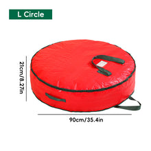 Load image into Gallery viewer, Large Capacity Christmas Tree/Decoration/Wreath Storage Bag Round Zipper Dust-Proof Water-Resistant Organizer for Christmas Gift Bag
