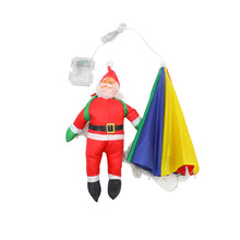 Load image into Gallery viewer, Magic Flying Parachuting Santa LED Lights USB/Battery/Solar Powered Funny Family Christmas Eve Decorations Ornament String Light
