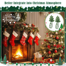 Load image into Gallery viewer, Christmas Reusable Silicone Wire Ties Garland Securing Clips Invisible Ornament Hangers Adhesive Hook Straps Holiday Light Cord Organizer

