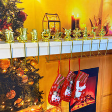 Load image into Gallery viewer, Christmas Fireplace Hooks for Hanging Stockings Metal No Glue Table Edge Hooks Decorative Quick Setup Holiday Home Decor Hooks
