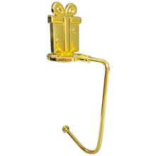 Load image into Gallery viewer, Christmas Fireplace Hooks for Hanging Stockings Metal No Glue Table Edge Hooks Decorative Quick Setup Holiday Home Decor Hooks
