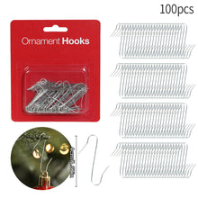 Load image into Gallery viewer, S-shaped Christmas Tree Hooks Metal Decorative Multi-purpose Reusable Hanging Hooks for Christmas Home/Ourdoor Decor
