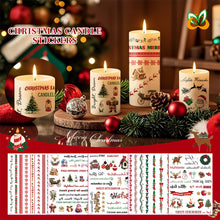 Load image into Gallery viewer, Christmas Sticker for Candle Window Face/Body Easy Apply Holiday Party Tattoo Sticker Set Home Decoration

