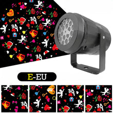 Load image into Gallery viewer, USB/EU Christmas Projector Light Dynamic Pattern Festival Atmosphere Garden Indoor Ambient Lighting Wall Ceiling Party Valentine's Day Decoration Light
