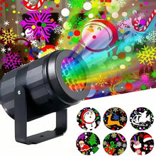 Load image into Gallery viewer, USB/EU Christmas Projector Light Dynamic Pattern Festival Atmosphere Garden Indoor Ambient Lighting Wall Ceiling Party Valentine's Day Decoration Light
