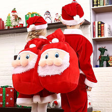 Load image into Gallery viewer, Christmas Gift Bag Santa Face Festive Party Favor Bag Stocking Alternative Kids Xmas Party Bag Backpack Christmas Goodie Bag
