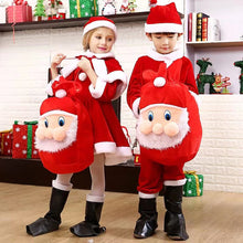 Load image into Gallery viewer, Christmas Gift Bag Santa Face Festive Party Favor Bag Stocking Alternative Kids Xmas Party Bag Backpack Christmas Goodie Bag
