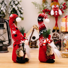 Load image into Gallery viewer, Christmas Gnome Ornament Knitted Doll Fuzzy Christmas Gnome Figurine Fairy Tale Decor Christmas Table Centerpiece Gift

