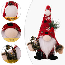 Load image into Gallery viewer, Christmas Gnome Ornament Knitted Doll Fuzzy Christmas Gnome Figurine Fairy Tale Decor Christmas Table Centerpiece Gift
