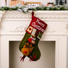 Load image into Gallery viewer, Jumbo Christmas Gift Stocking Bag 48cm Classic Reusable Christmas Tree Decoration Sock Gift Holder Fireplace Hanger Gift For Kids/Friends/Family
