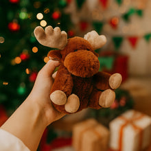 Load image into Gallery viewer, Christmas Lovely Plush Reindeer Toy Soft Cartoon Animal Deer Adorable Christmas Party Favor Supplies Gift Idea for Kids Christmas Festival

