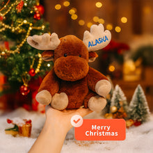 Load image into Gallery viewer, Christmas Lovely Plush Reindeer Toy Soft Cartoon Animal Deer Adorable Christmas Party Favor Supplies Gift Idea for Kids Christmas Festival
