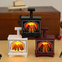 Load image into Gallery viewer, Christmas Night Light Dollhouse Tabletop Fireplace Lamp Flickering Flame Effect Retro Christmas Atmosphere Ambient Light Unique Christmas Idea
