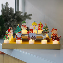 Load image into Gallery viewer, Novelty Christmas Flameless LED Candle Light Flickering Flame Effect Festival Party Atmosphere Tabletop Decor Light
