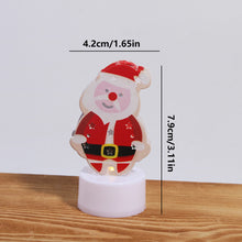 Load image into Gallery viewer, Novelty Christmas Flameless LED Candle Light Flickering Flame Effect Festival Party Atmosphere Tabletop Decor Light
