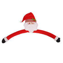 Load image into Gallery viewer, Christmas Tree Topper Santa Snowman Ornament Holding Hugging Tree Crown Christmas Gift Idea Funny Scene Setter Decor
