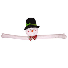Load image into Gallery viewer, Christmas Tree Topper Santa Snowman Ornament Holding Hugging Tree Crown Christmas Gift Idea Funny Scene Setter Decor
