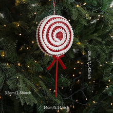 Load image into Gallery viewer, Christmas Tree Candy Cane Decoration Sweet Sparkling Candy Model with String Christmas Lollipop Cane Decorations Set for Tree
